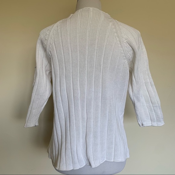 Halogen three quarter length sleeve sweater. - Picture 4 of 11